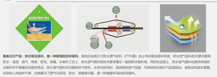 云浮防水透气面料